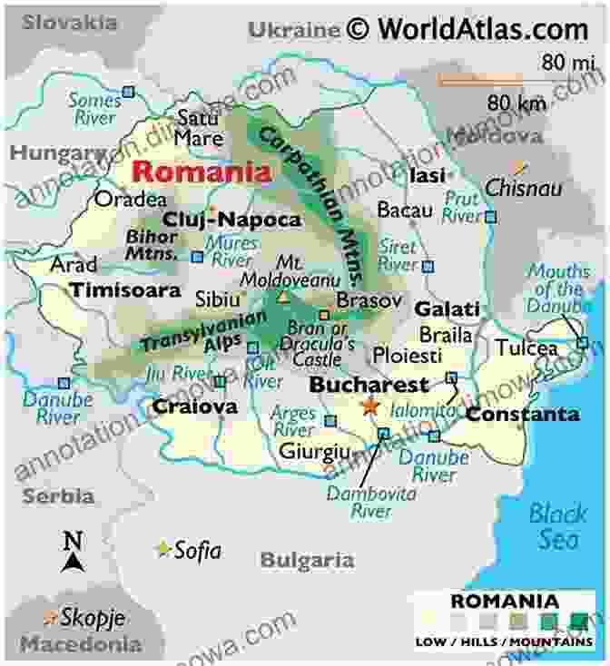 A Map Of Romania With Highlighted Destinations, Showcasing The Country's Diverse Regions And Attractions Romania: 2024 Tourist S Guide Daniel B Smith