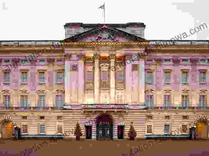 A Stunning Image Of Buckingham Palace, Its White Facade And Golden Gates Standing In Regal Splendor Against A Backdrop Of Lush Greenery. London: London Travel Guide Your Exciting Guide To London Travel