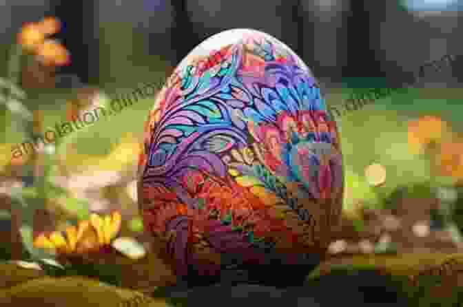 A Vibrant And Mesmerizing Easter Egg, Intricately Decorated With Celestial Symbols And Hidden Treasures Goddess Nutt The Easter Surprise