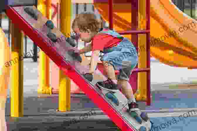 Image Of A Young Child Playing With A Ball, Developing Gross Motor Skills. The Physical Development Needs Of Young Children