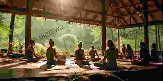 Yoga Practitioners In A Serene Mountain Setting, Finding Solace And Rejuvenation In Shangri La Fast Lane To Shangri La Dave Sampson